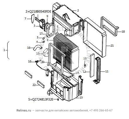 Evaporator assy - 81070***4NBA