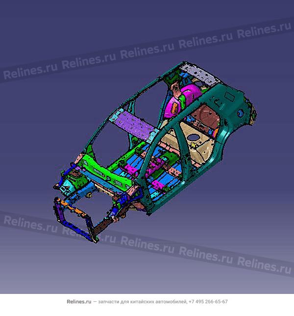 Vehicle body frame