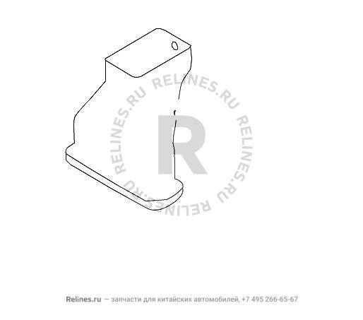 RR transission LWR air duct assy,RH