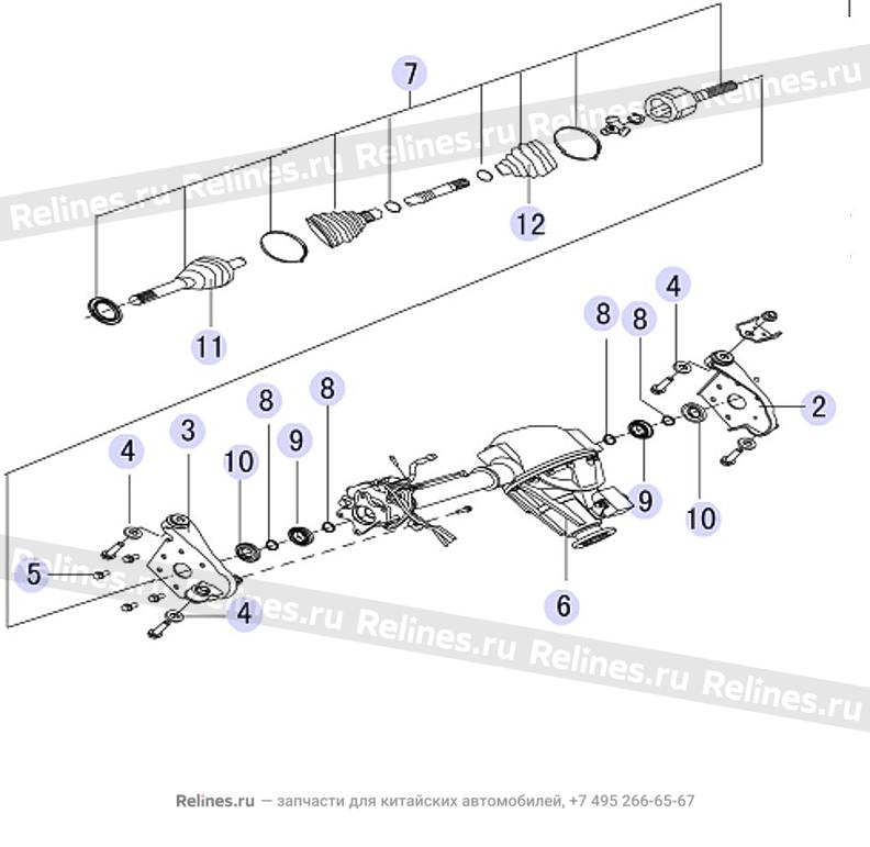 FR drive axle assy - 23000***01-D2