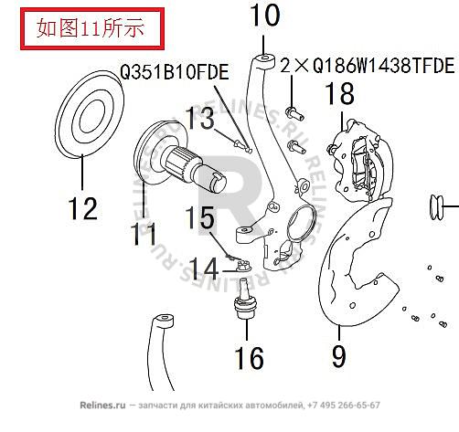 Lock shaft w/gear ring assy - 30011***W08A