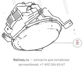 Фара передняя правая в сборе
