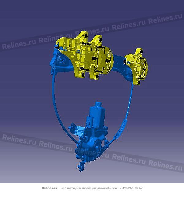 Механизм стеклоподъёмника задней правой двери - T15-***120