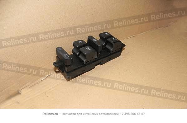Glass regulator switch-fr door LH