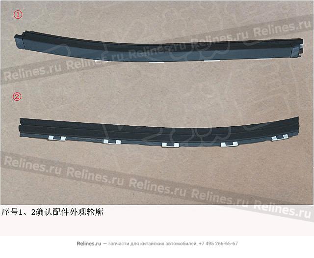 Belt weatherstrip,RH RR door,otr