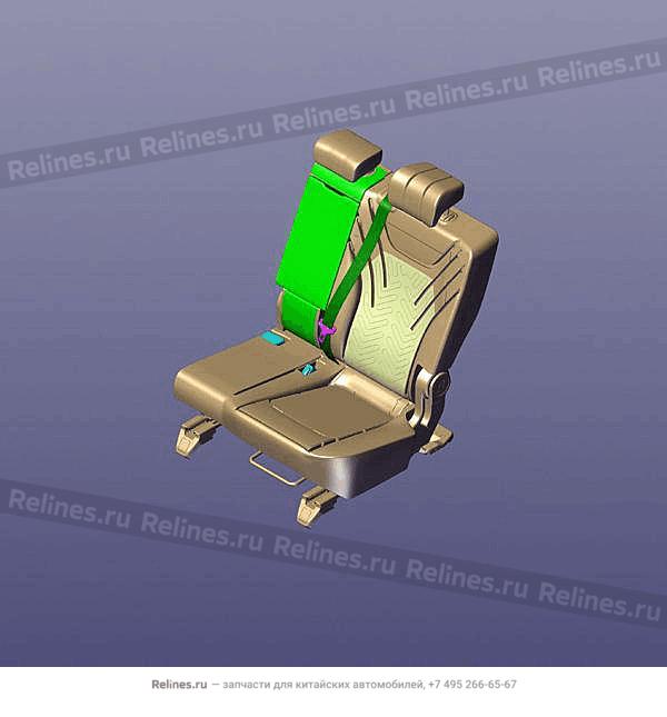 Ремень безопасности левого сидения 2-го ряда T18FL3 - 40200***AAABK