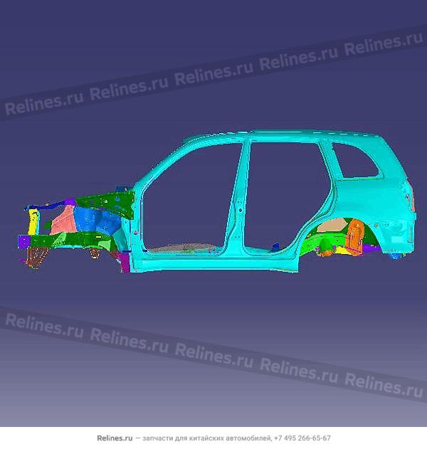 Vehicle body frame