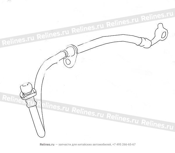 Flexible pipe assy,brake,RR RH