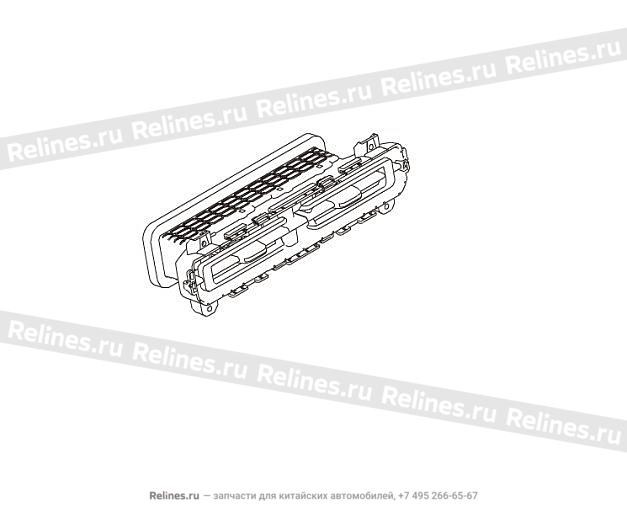 Центральный воздухозаборник приборной панели в сборе