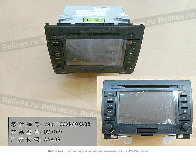 DVD player assy - 790110***0XA89