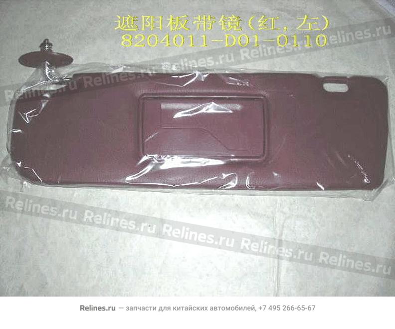 Sun visor LH - 820401***1-0110