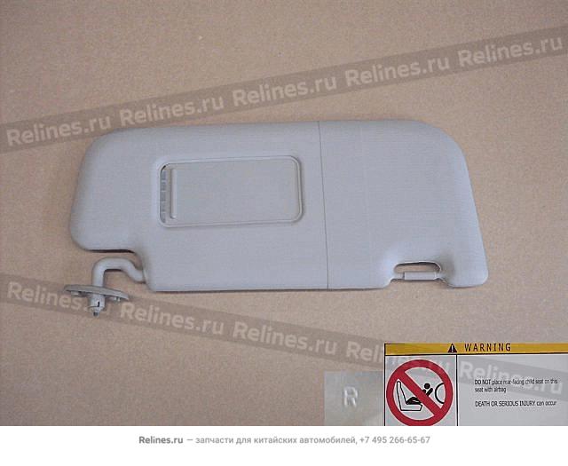 Sun visor assy(light gray) RH