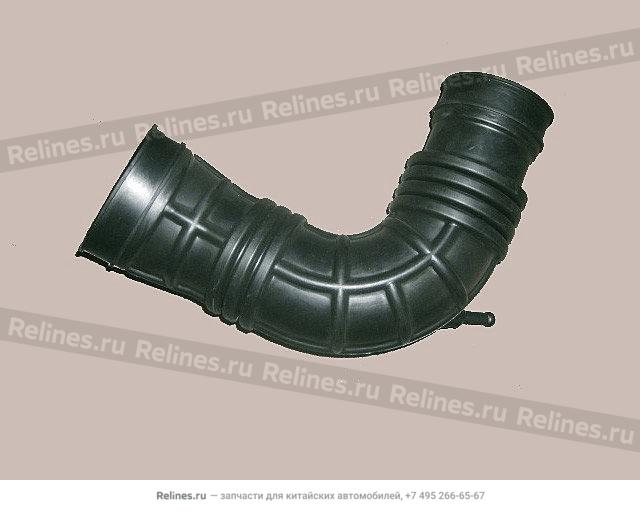 Intake corrugated hose air cleaner