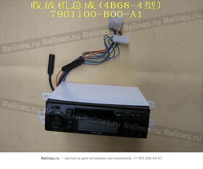 Radio&cassette player assy(4B68-4) - 79011***00-A1