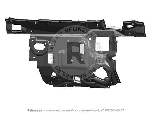 Shock absorbing gasket UPR - FR baffle - S12-***029