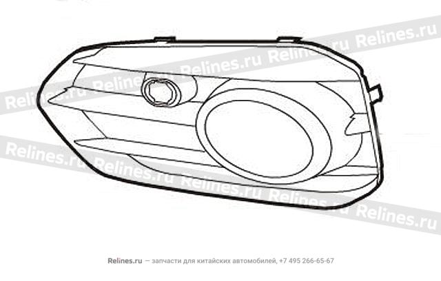 Накладка противотуманной фары левая H9 - 28031***V64A