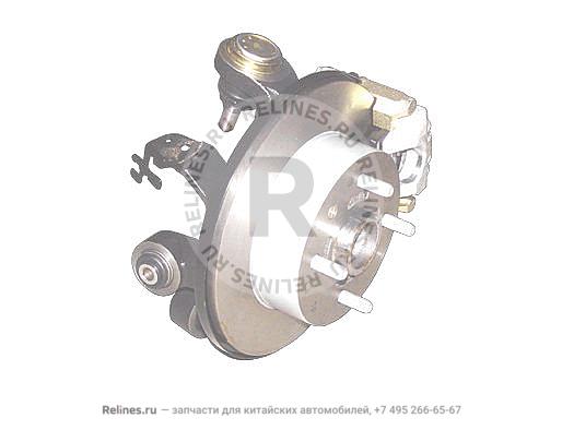 Knuckle with disk brake