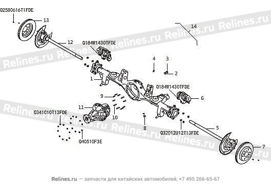 RR axle assy