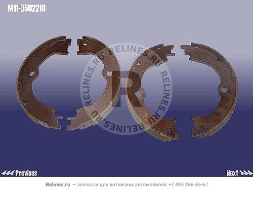 Колодки тормозные стояночного тормоза - M11-***210