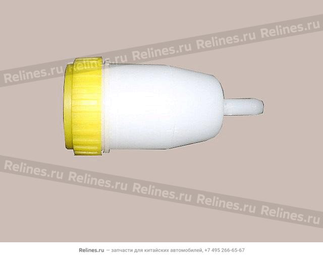 Oil cup-auxiliary brake master cylinder