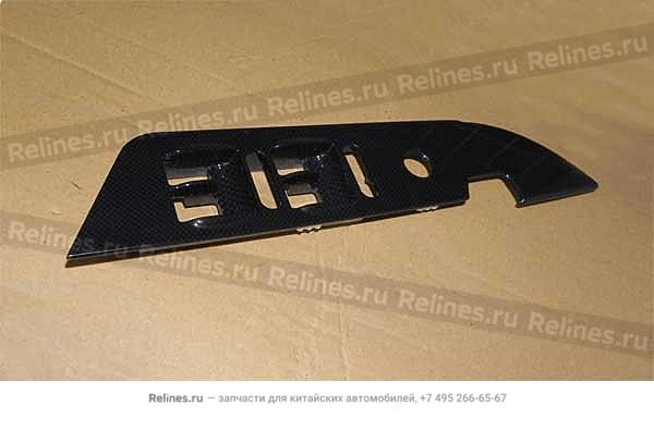 Glass regulator switch plate-fr door LH