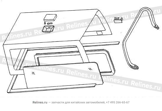 Cargo body awning assy(no glass)