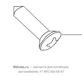 Countersunk raised head tapping screw - Q276***FDE