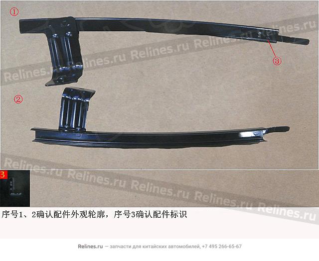 Guide rail assy,LH RR door glass,RR LWR - 62012***6PXA