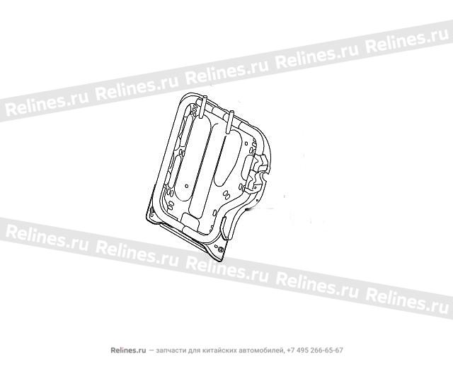 Rear backrest frame LH - 70508***56XA