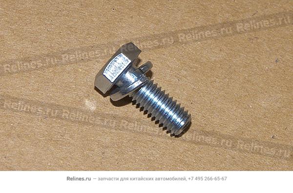 Hexagon head bolt and single spring wash - FQ142***F34E