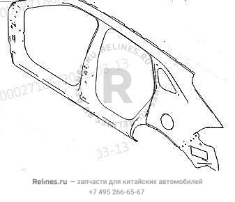 Боковина кузова правая