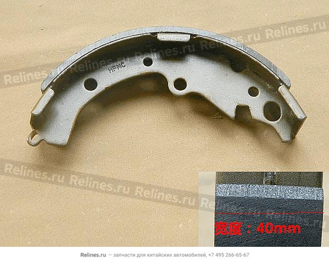 RR brake pad assy