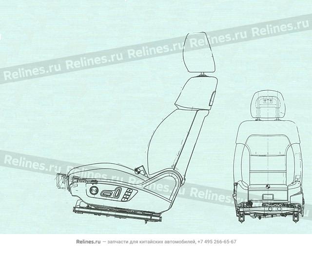 FR seat assy LH - 680020***09A86