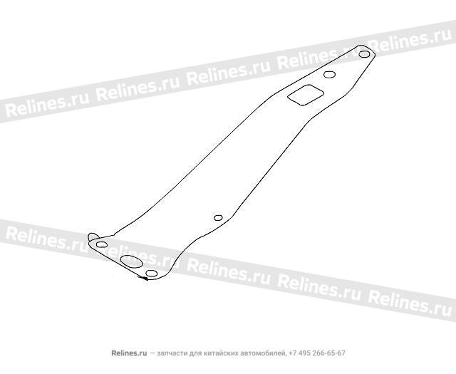 RR floor conn plate,LH