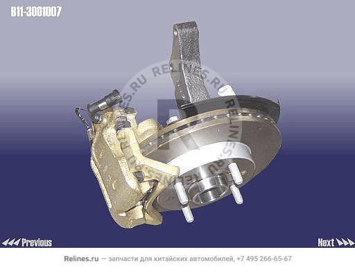 FR steering joint LH assy&disc brake assy