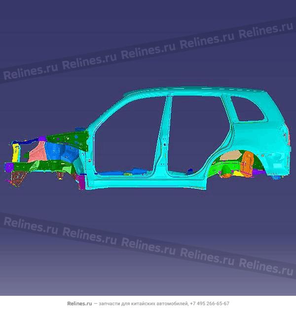 Vehicle body frame