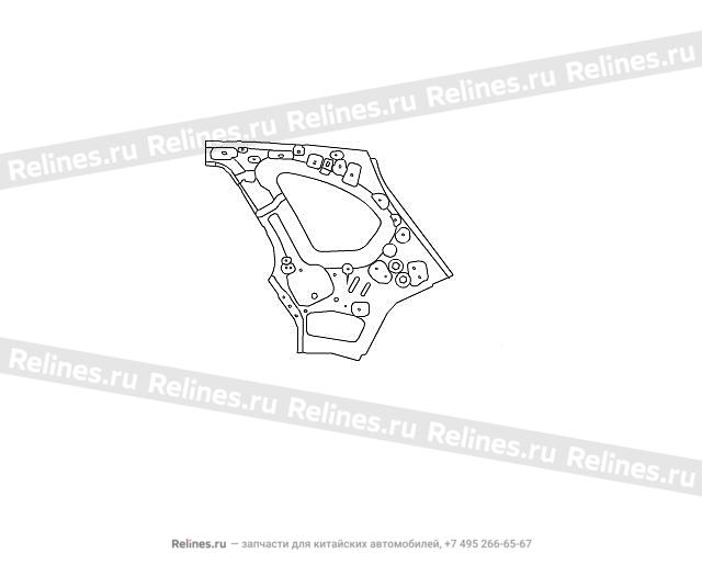 INR plate assy-rr pillar RH