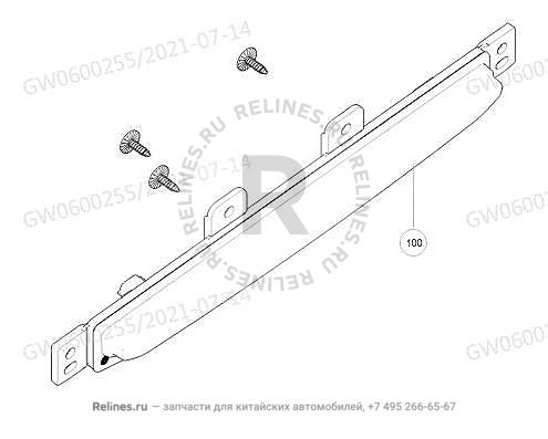 Фонарь противотуманный задний - 41163***Q11A