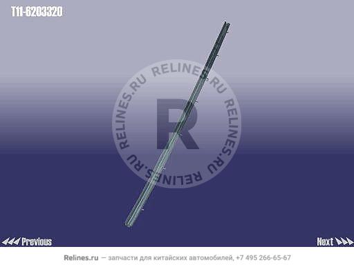 Молдинг (уплотнитель) стекла двери задней правой внутренний - T11-***320