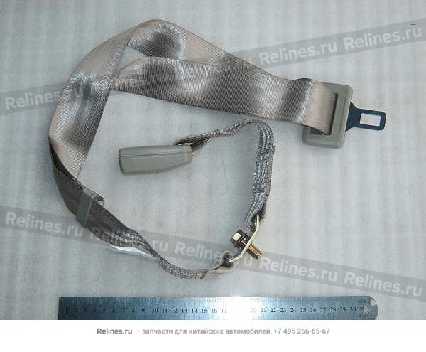 Rear safety belt