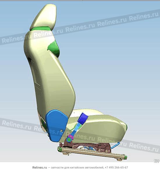 Левое переднее сидение и пряжка в сборе T19