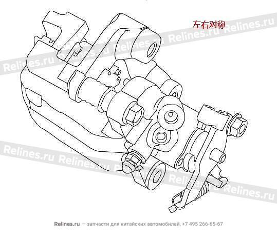 RR brake assy RH