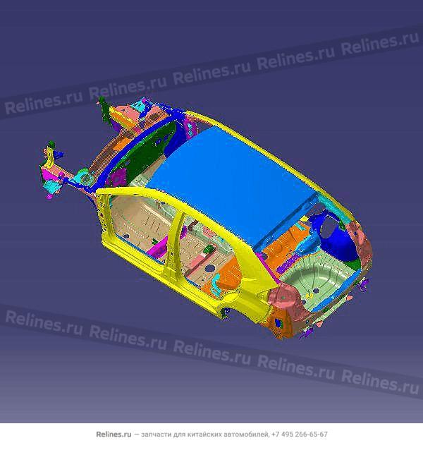 Vehicle body frame