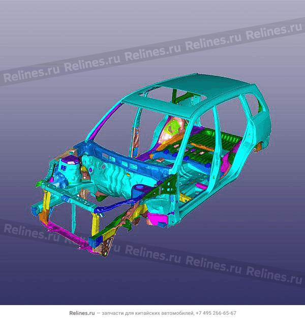 Vehicle body frame