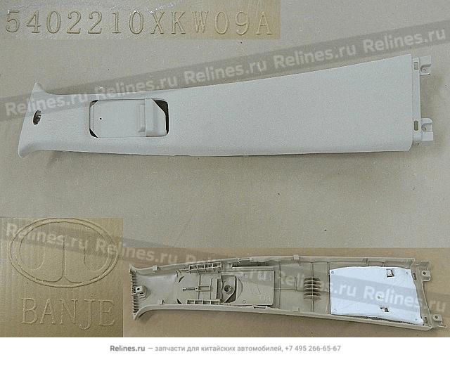 UPR guard plate assy-b pillar LH - 540221***09AE3