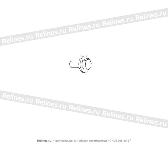 Point hex flange head bolt - 09***55