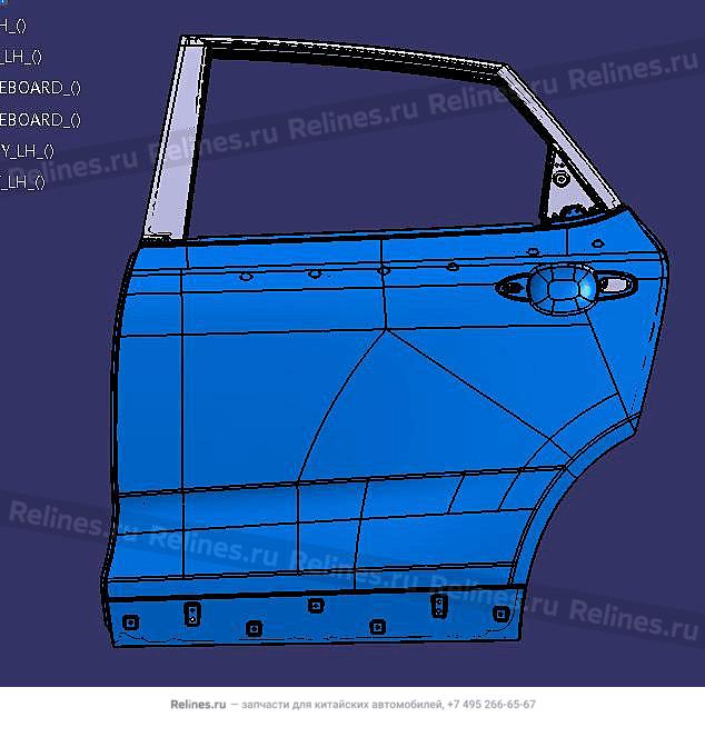 Door body assy-rr LH