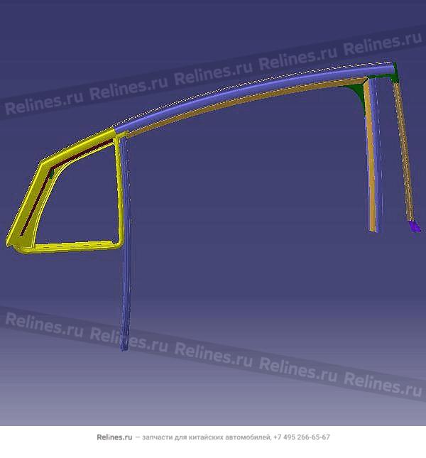 Уплотнитель двери задней правой M1D/M1DFL2/J60/M1DFL3 - J60-***112