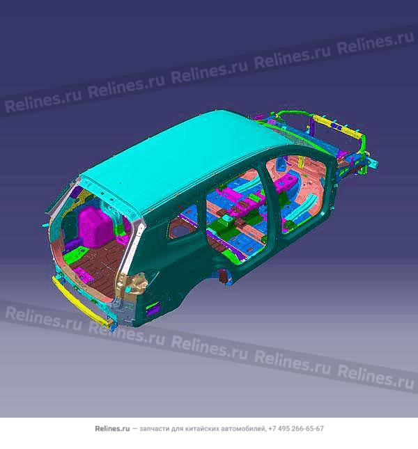 Vehicle body frame