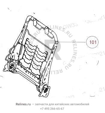 Рама спинки сиденья водителя - 68010***W31A